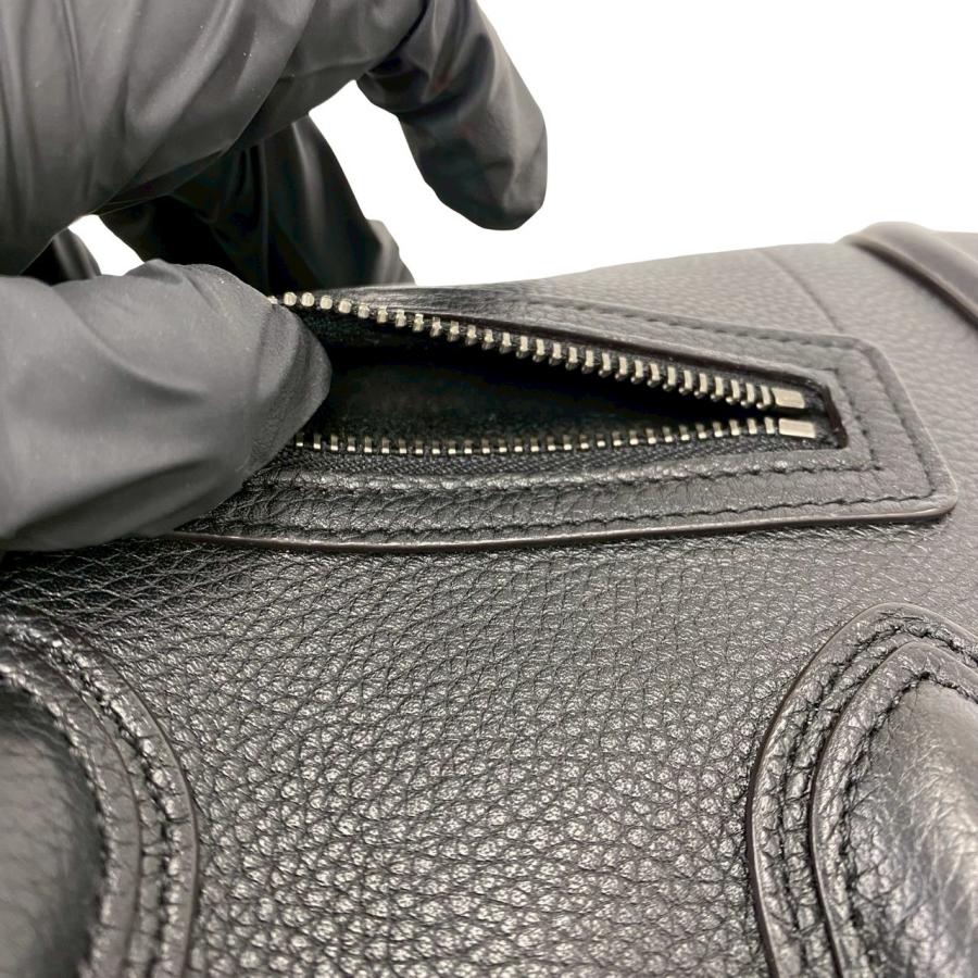 CELINE（セリーヌ） 極 美品 袋付き ラゲージ ナノ ショッパー レザー