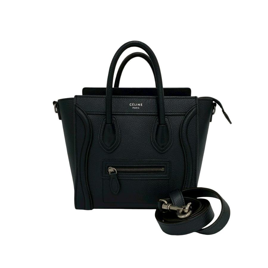 CELINE（セリーヌ） 極 美品 袋付き ラゲージ ナノ ショッパー レザー
