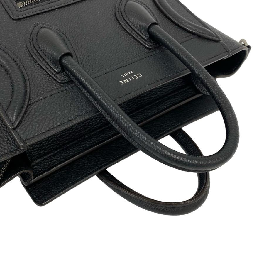 CELINE（セリーヌ） 極 美品 袋付き ラゲージ ナノ ショッパー レザー