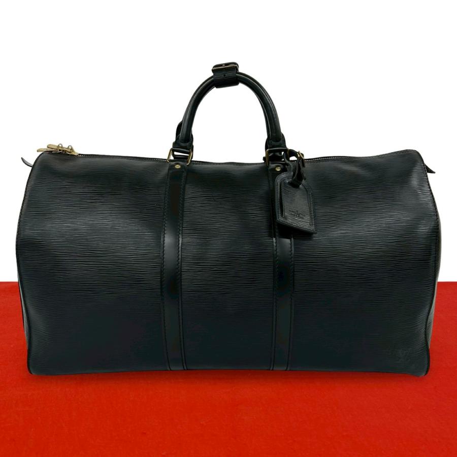 ルイ・ヴィトン/エピ　キーポル50 ブラック　ボストンバッグ LOUIS VUITTON（ルイ・ヴィトン） 極 美品 ヴィトン キーポル 50 エピ
