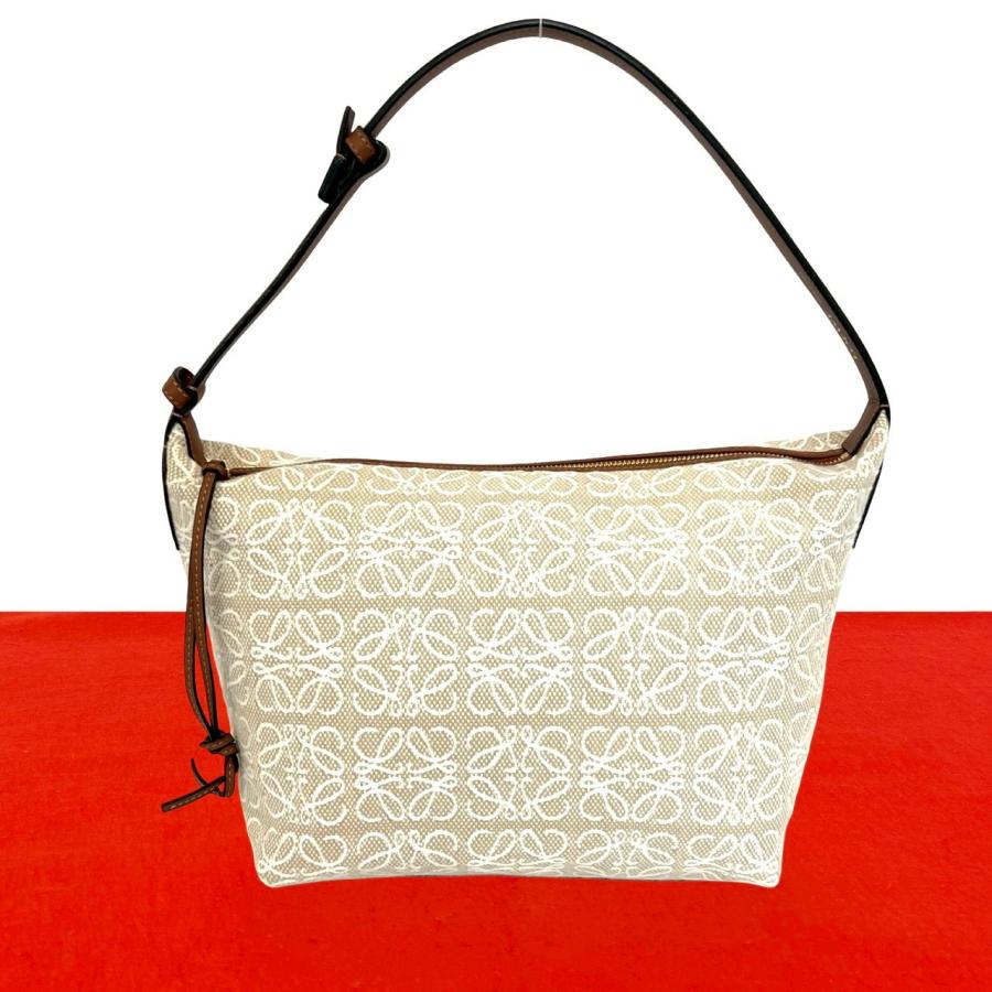 LOEWE（ロエベ） ほぼ未使用 キュービィバッグ アナグラム キャンバス