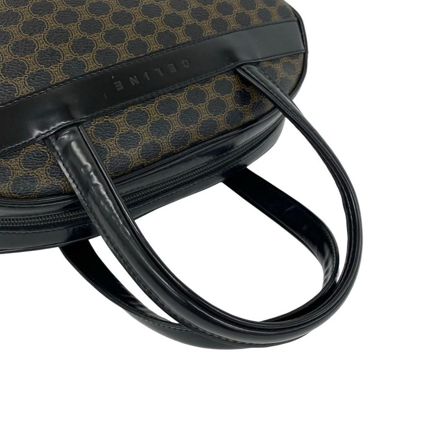 CELINE セリーヌ ボストンバッグ マカダム マカダム柄 トリオンフ CELINE（セリーヌ） 極 美品 マカダム ブラゾン トリオンフ 柄 ロゴ