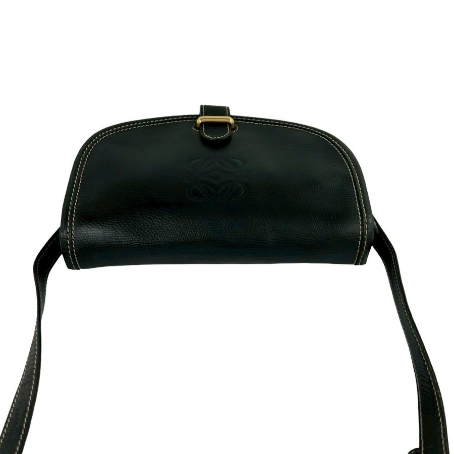 LOEWE（ロエベ） 極 美品 ヴィンテージ アナグラム ロゴ レザー 本革