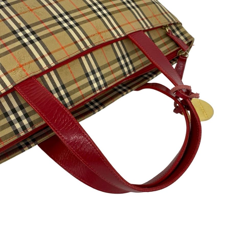 BURBERRY（バーバリー） 極 美品 ノバチェック 柄 キャンバス レザー