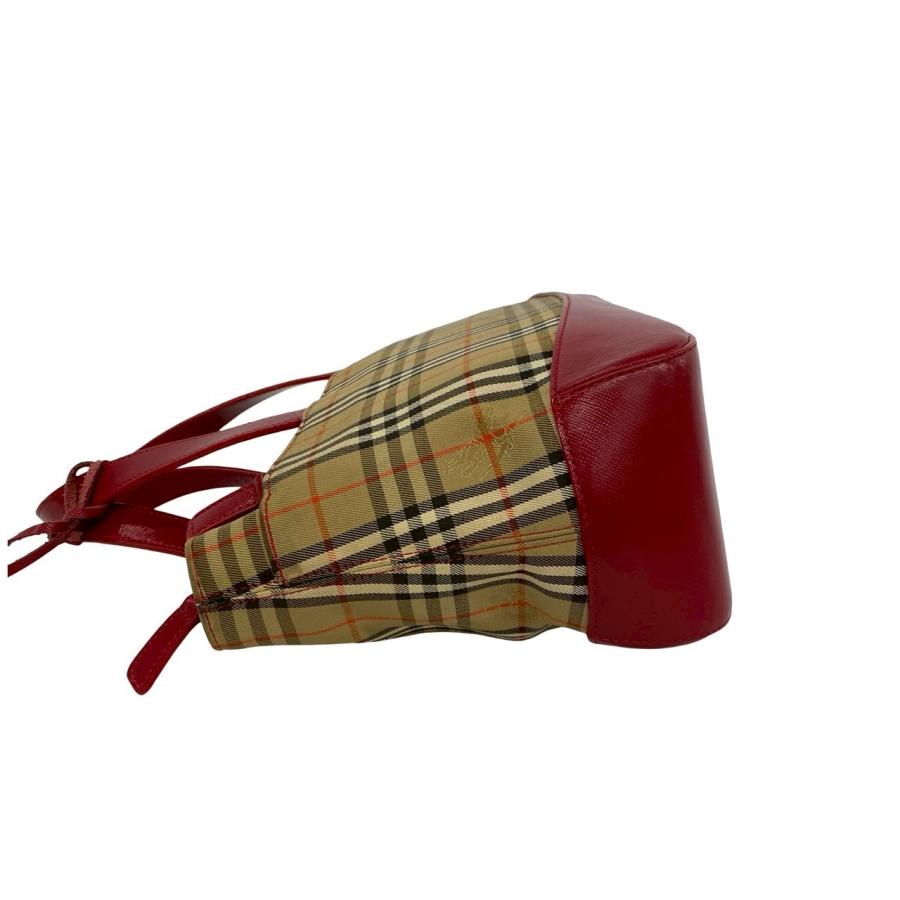 BURBERRY（バーバリー） 極 美品 ノバチェック 柄 キャンバス レザー