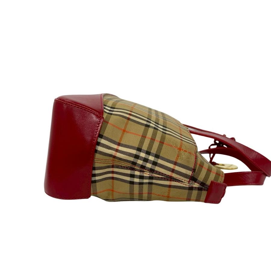BURBERRY（バーバリー） 極 美品 ノバチェック 柄 キャンバス レザー