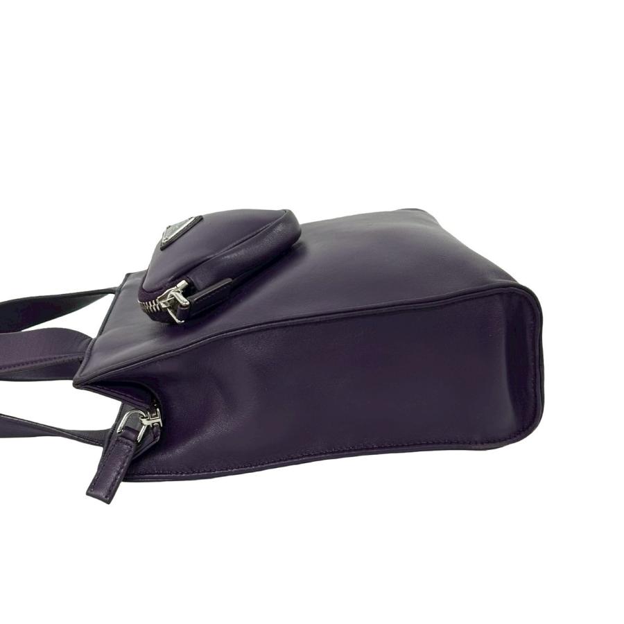 PRADA（プラダ） 極 美品 三角ロゴ 金具 ナッパ レザー 本革 2way