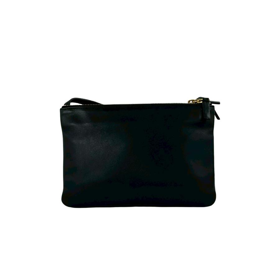 CELINE（セリーヌ） 極 美品 トリオ ロゴ レザー 本革 ミニ ショルダー