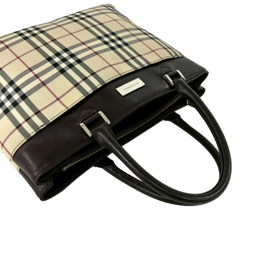 BURBERRY（バーバリー） 極 美品 ノバチェック 柄 ロゴ プレート 金具