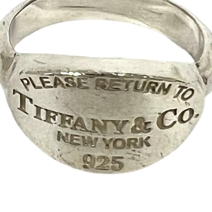 極美品★ティファニー リング リターントゥ オーバルタグ 指輪 9号 ロゴ 刻印 TIFFANY&Co.（ティファニー） 極 美品 ヴィンテージ リターントゥ