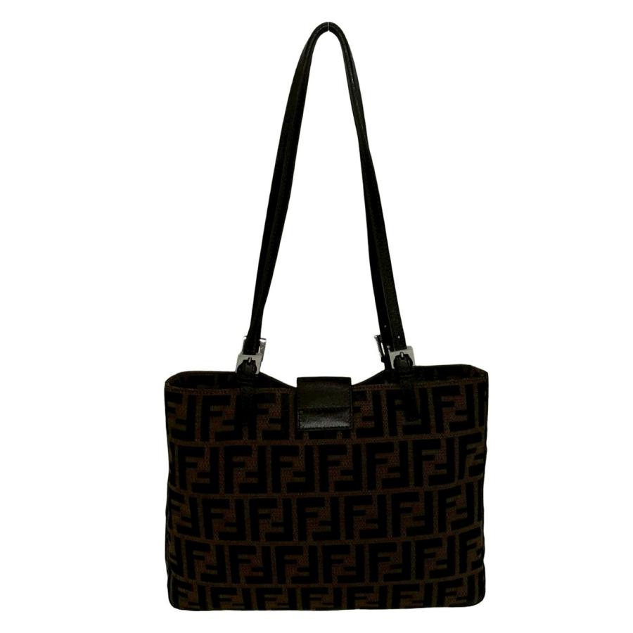 FENDI（フェンディ） 極 美品 袋付き ズッカ FF 柄 ロゴ 金具