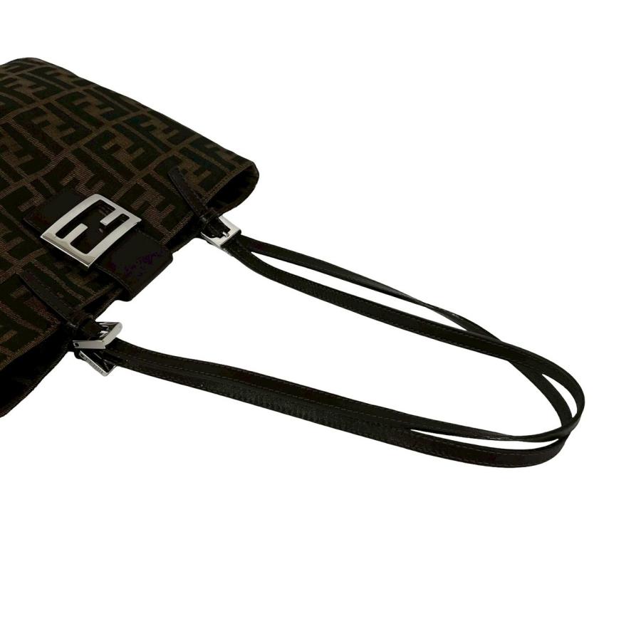 FENDI（フェンディ） 極 美品 袋付き ズッカ FF 柄 ロゴ 金具