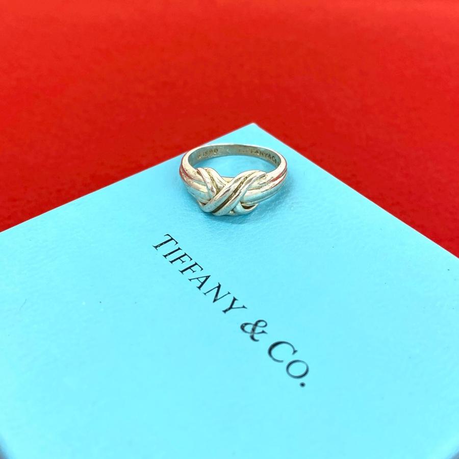 ティファニーシグネチャーリング 12.5号　新品仕上げ　ほぼ無傷未使用に近い TIFFANY&Co.（ティファニー） 極 美品 ヴィンテージ シグネチャー