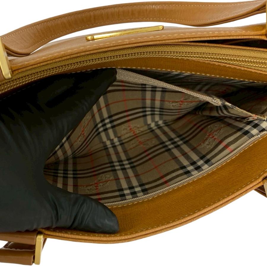 BURBERRY（バーバリー） 極 美品 ノバチェック 柄 ロゴ プレート 金具