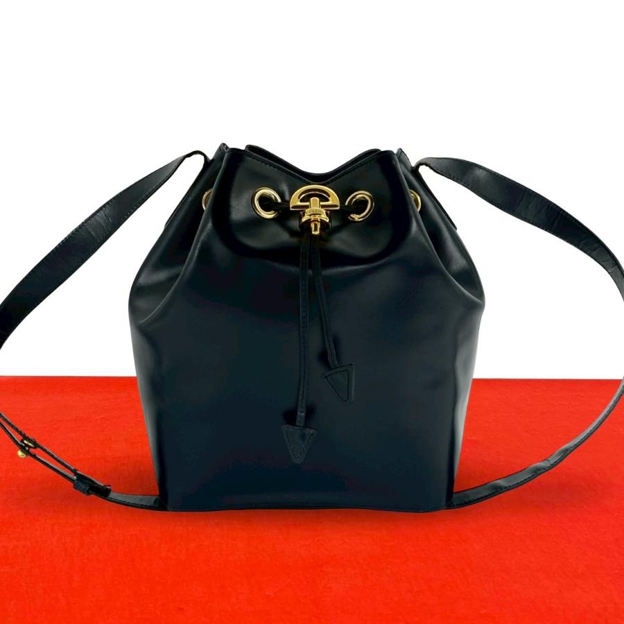 CELINE（セリーヌ） 極 美品 ヴィンテージ ロゴ 金具 レザー 本革 