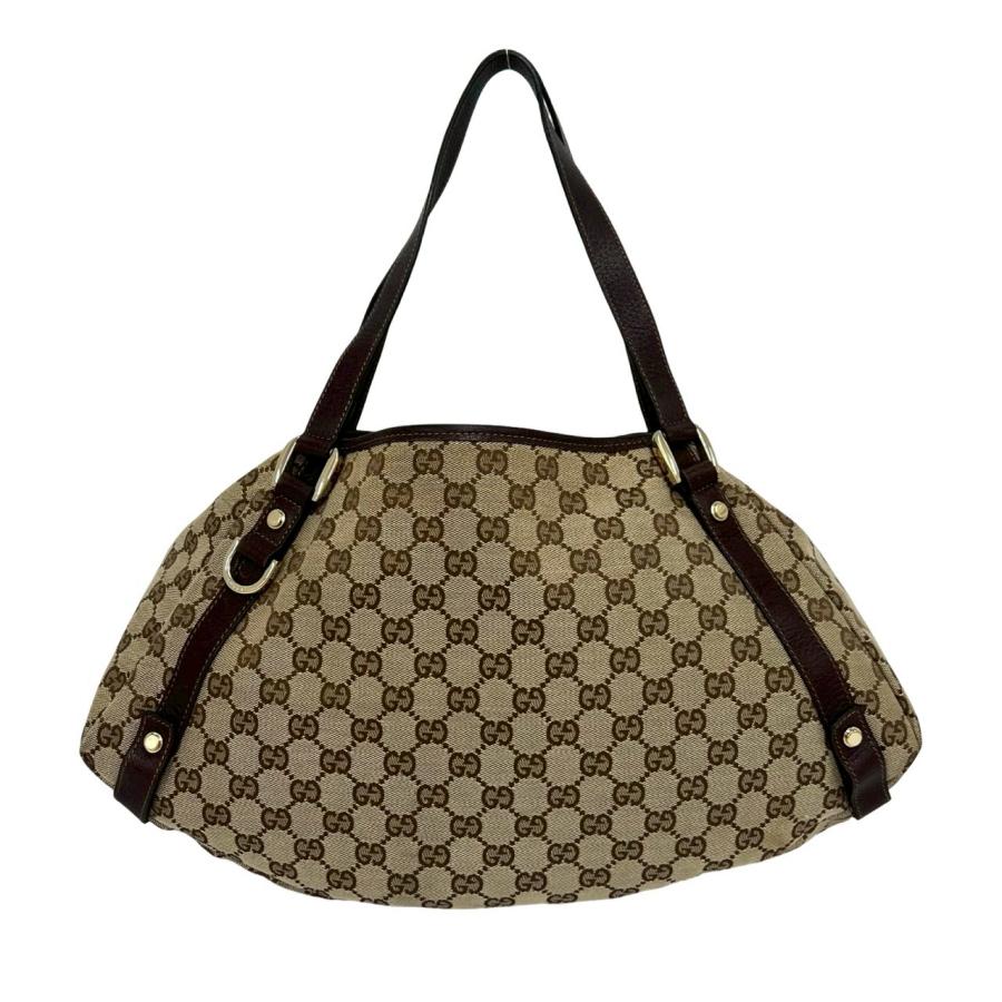 極美品 GUCCI グッチ アビー トートバッグ ショルダーバッグ GG GUCCI（グッチ） 極 美品 アビー GG キャンバス レザー 本革 トート