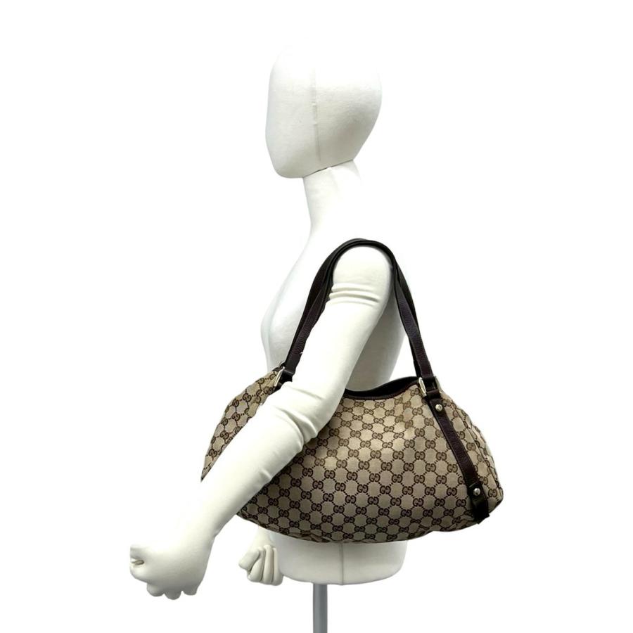 GUCCI（グッチ） 極 美品 アビー GG キャンバス レザー 本革 トート