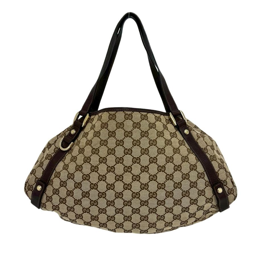 GUCCI（グッチ） 極 美品 アビー GG キャンバス レザー 本革 トート