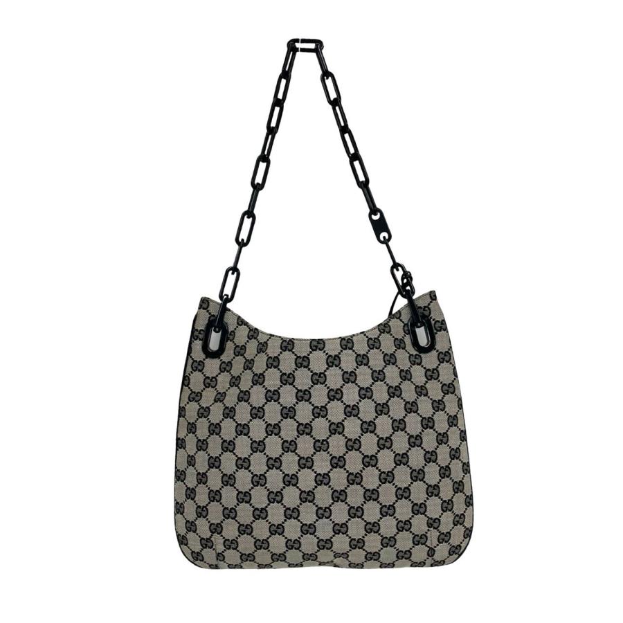 GUCCI（グッチ） 極 美品 GG ロゴ 柄 キャンバス レザー プラスチック