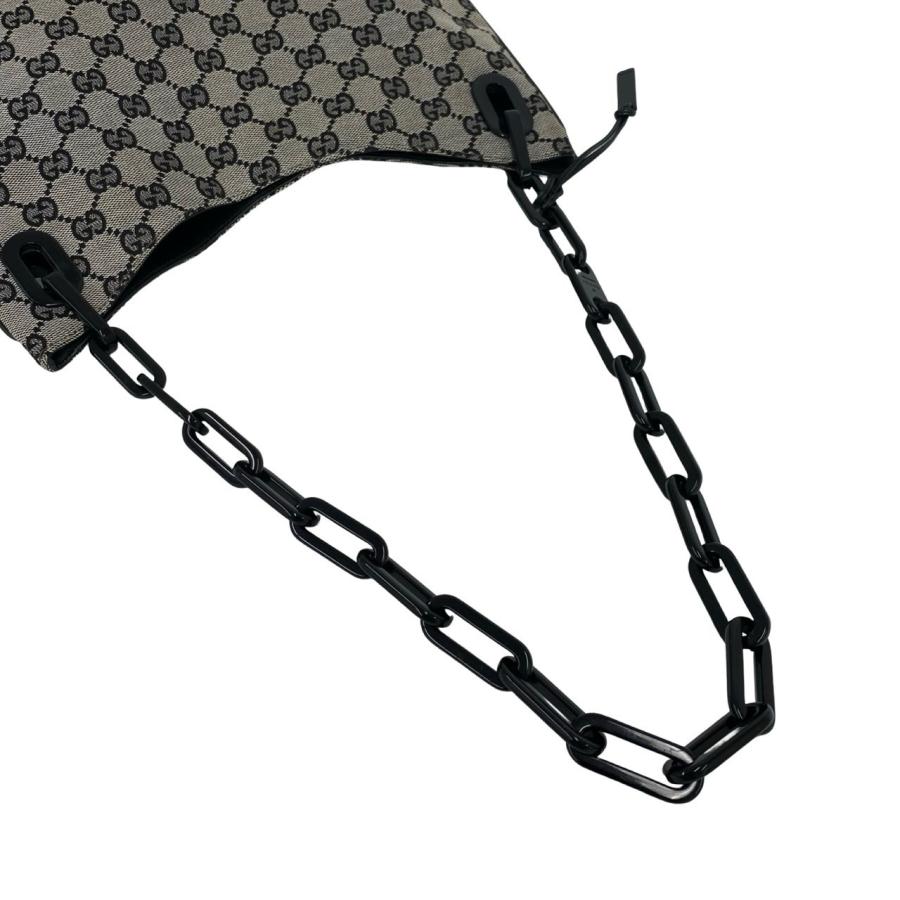 GUCCI（グッチ） 極 美品 GG ロゴ 柄 キャンバス レザー プラスチック