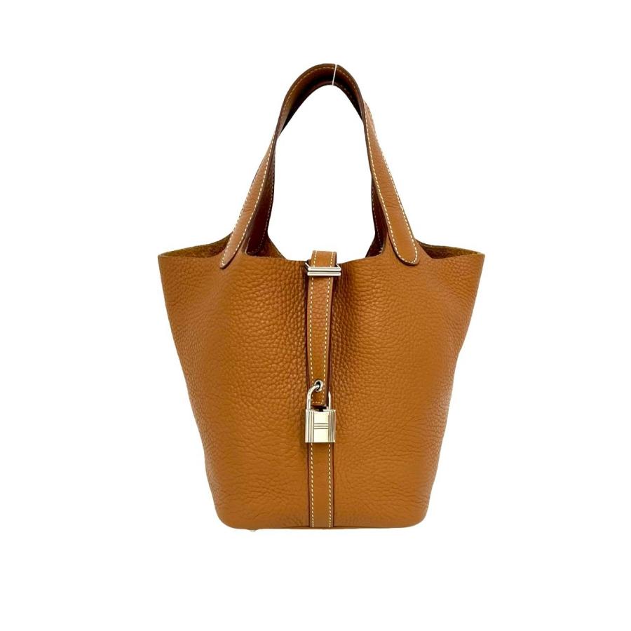 希少⭐HERMES⭐ 美品 エルメス ピコタンロック PM ゴールド金具 C刻印 HERMES（エルメス） 極 美品 袋付き T 刻印 ピコタンロック PM
