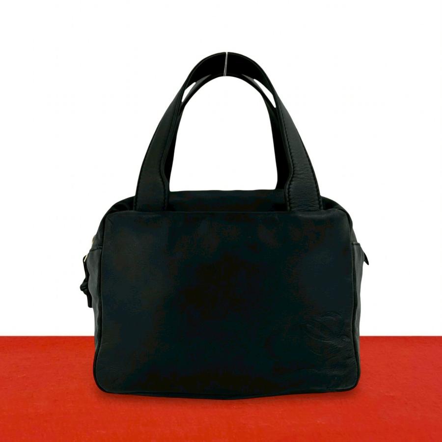 LOEWE（ロエベ）ヴィンテージ アナグラム ハンドバッグ値下げします LOEWE（ロエベ） 極 美品 希少品 ヴィンテージ アナグラム ロゴ ナッパ