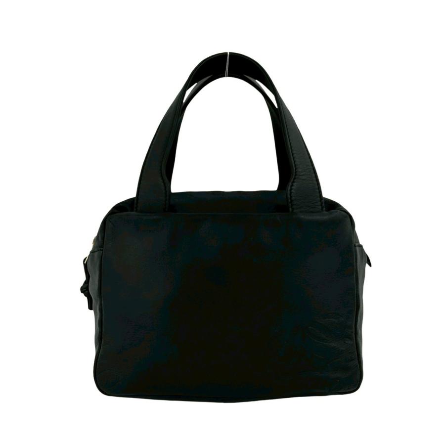 美品 LOEWE ロエベ ナッパレザー ハンド トートバッグ アナグラム 黒 LOEWE（ロエベ） 極 美品 希少品 ヴィンテージ アナグラム ロゴ ナッパ
