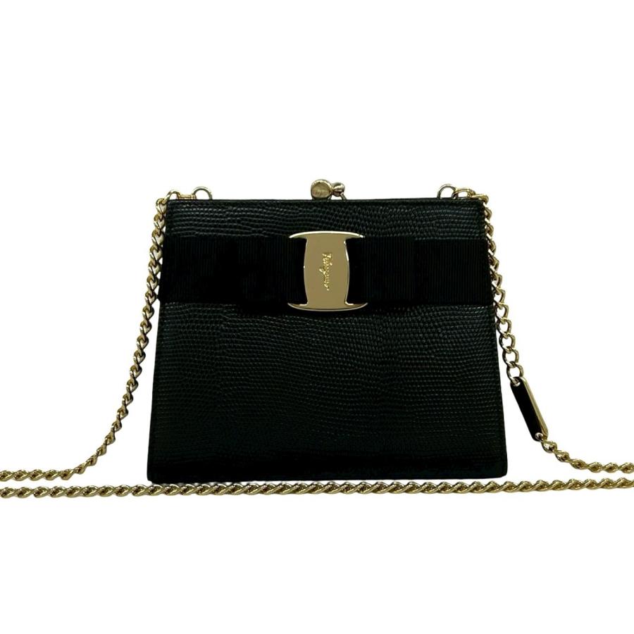 ほぼ未使用 Salvatore Ferragamo サルヴァトーレフェラガモ ヴァラ