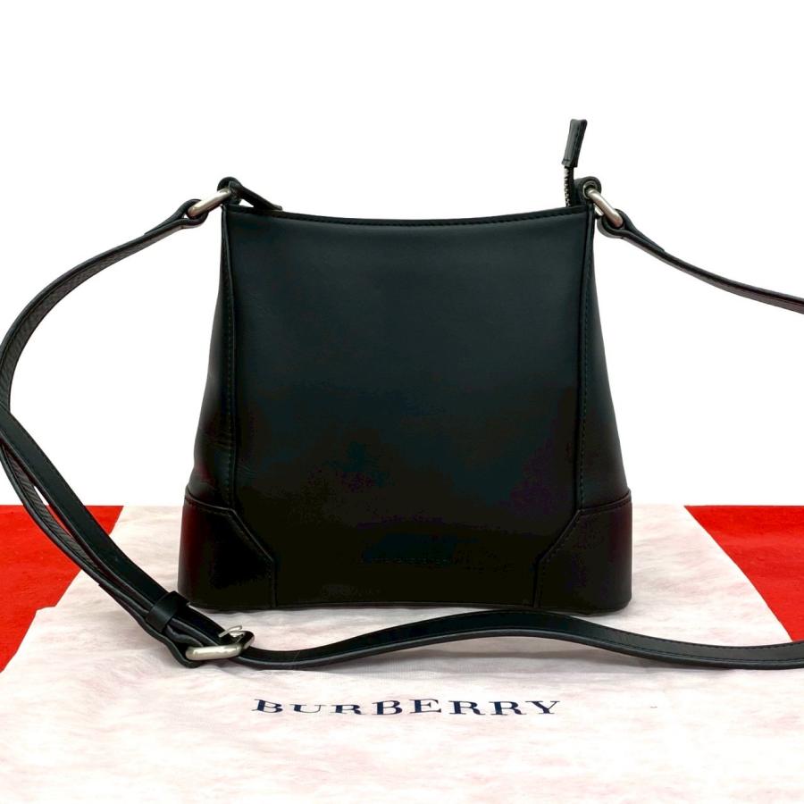 Burberrys ノバチェック ショルダーバッグ ポシェット レザー BURBERRY（バーバリー） 未使用保管品 保存袋付き ノバチェック レザー