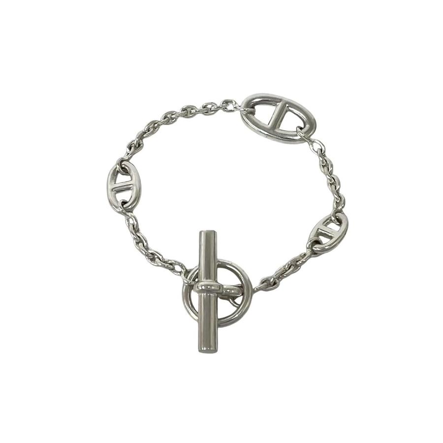 【新品未使用】エルメスHERMES シルバーファランドールブレスレット箱付きST HERMES（エルメス） 極 美品 箱付き ファランドール ブレスレット