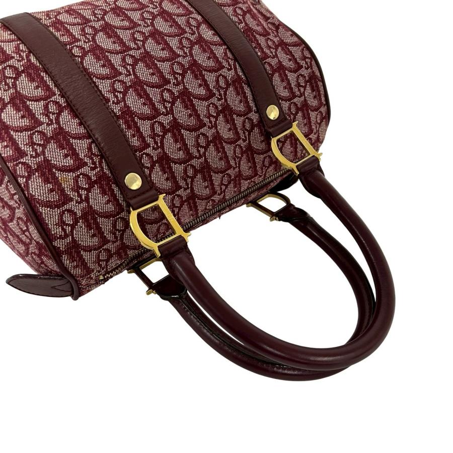 極 美品 Christian Dior ディオール トロッター ロゴ 柄 レザー