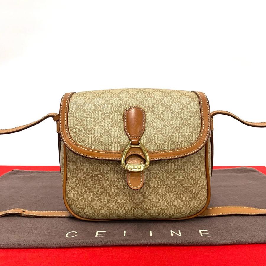 CELINE 極 美品 希少品 セリーヌ ヴィンテージ マカダム ブラゾン  