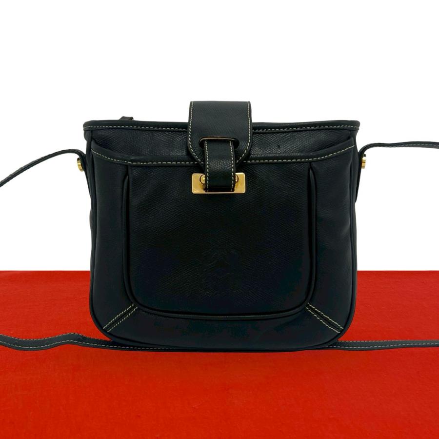 LOEWE（ロエベ） 極 美品 ヴィンテージ アナグラム ロゴ レザー 本革 