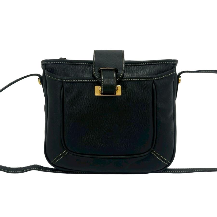 LOEWE（ロエベ） 極 美品 ヴィンテージ アナグラム ロゴ レザー 本革 