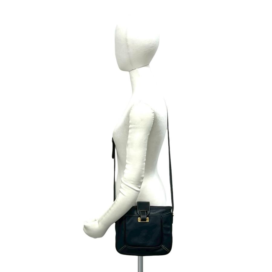 LOEWE（ロエベ） 極 美品 ヴィンテージ アナグラム ロゴ レザー 本革