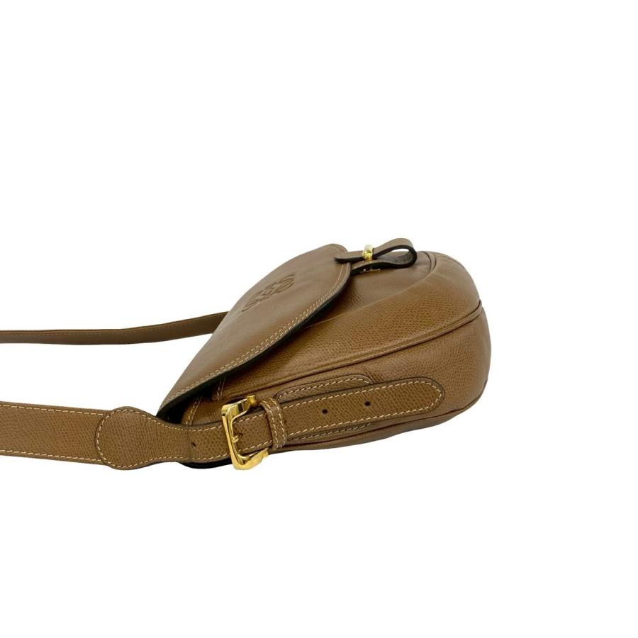 LOEWE（ロエベ） 極 美品 ヴィンテージ アナグラム ロゴ レザー 本革