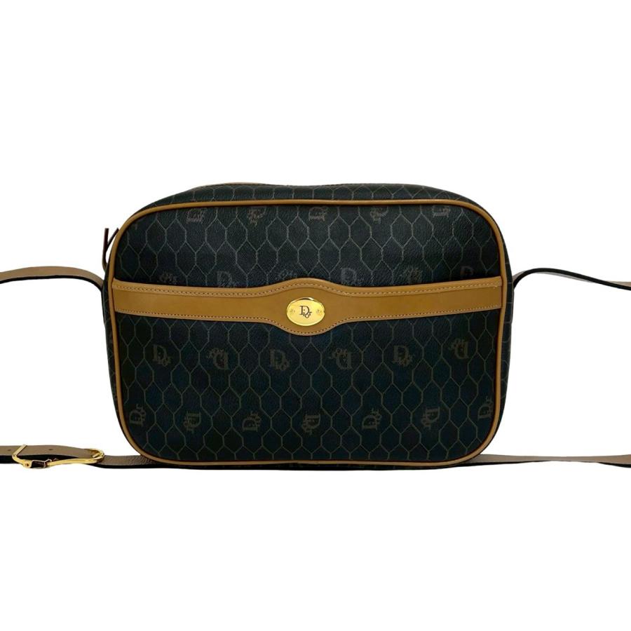 極 美品 Christian Dior ディオール ヴィンテージ ハニカム 柄 ロゴ