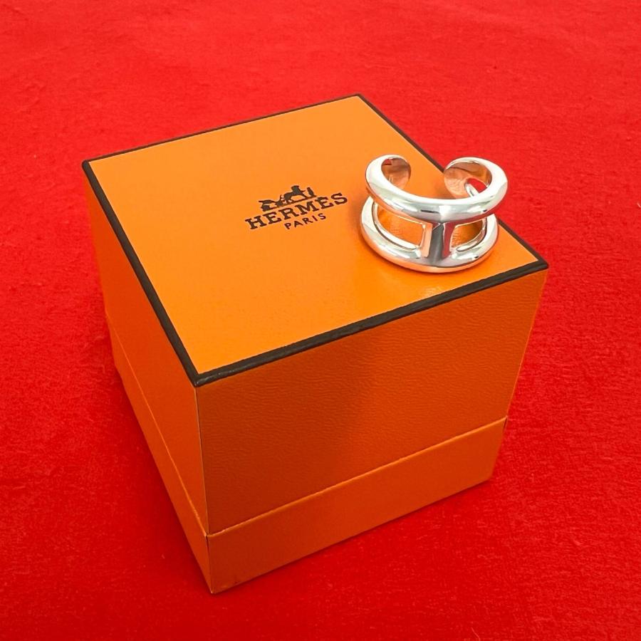 HERMES（エルメス） 極 美品 保存箱付 オスモズ PM リング シルバー925