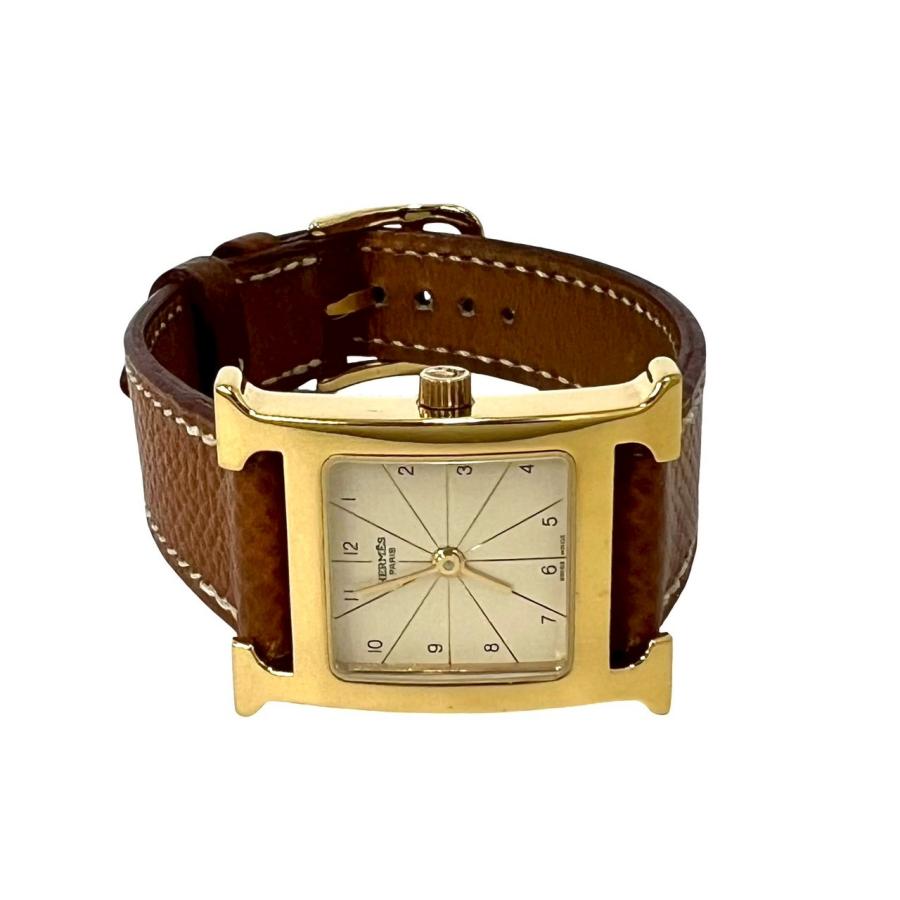 HERMES（エルメス） 稼働品 極 美品 Hウォッチ GP ヴォーエプソン 