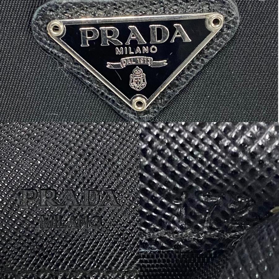 PRADA 極 美品 保存箱 カード付 プラダ 三角ロゴ 金具