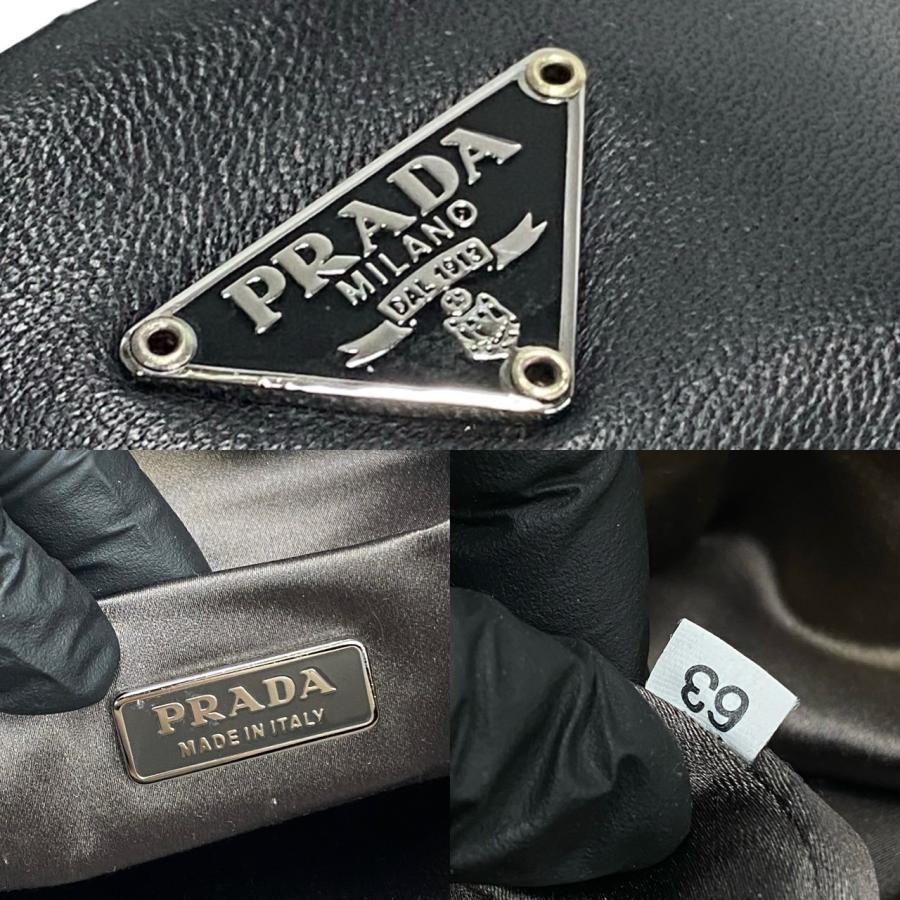 【希少カラー✨】プラダ 三角プレート バックパック ロゴ金具 ナイロン レザー PRADA（プラダ） 極 美品 希少品 三角ロゴ 金具 レザー 本革 ベルト