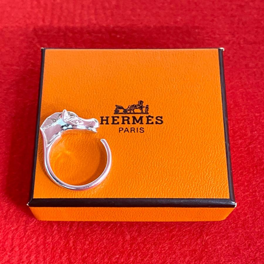 HERMES 極 美品 箱付き 希少品 エルメス シュバル ホースシューリング 
