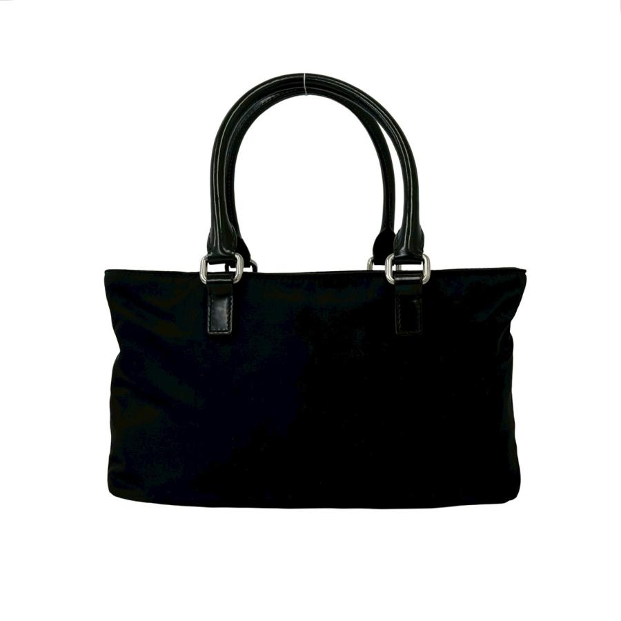 PRADA プラダ ヴィンテージ ロゴ刻印 トートバッグ ハンドバッグ レザー PRADA（プラダ） 極 美品 ロゴ 刻印 ナイロン レザー 本革 2way