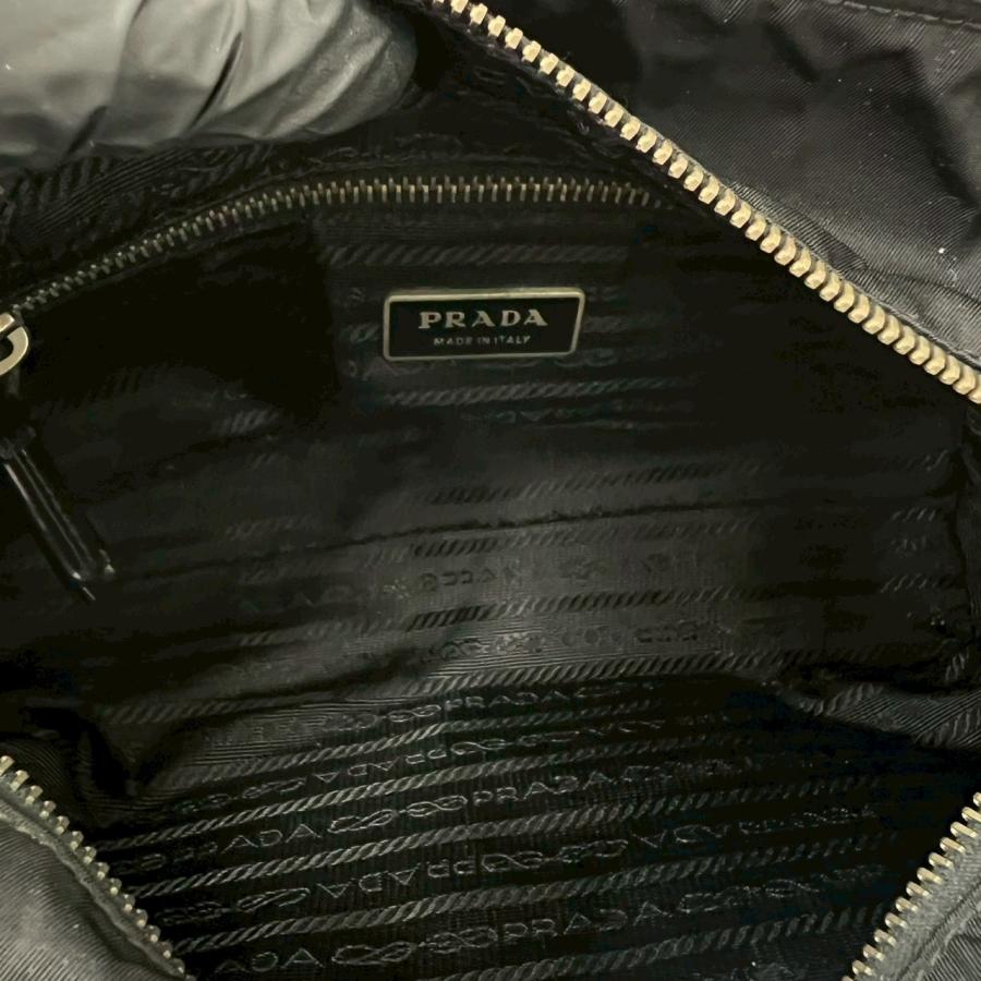 PRADA（プラダ） 極 美品 ロゴ 刻印 ナイロン レザー 本革 2way