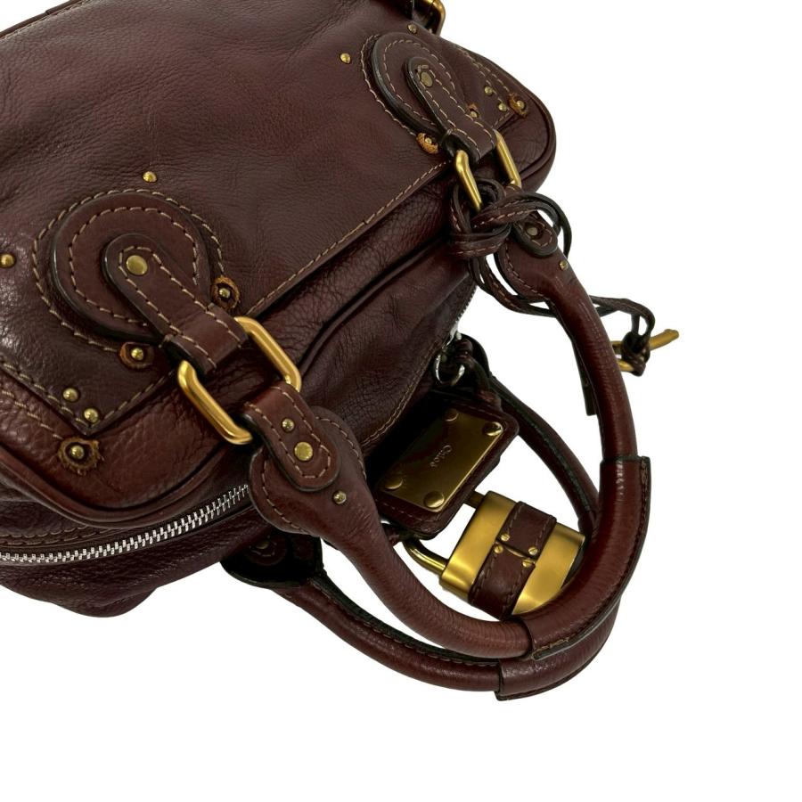 Chloe（クロエ） 極 美品 パディントン ロゴ 刻印 パドロック 金具