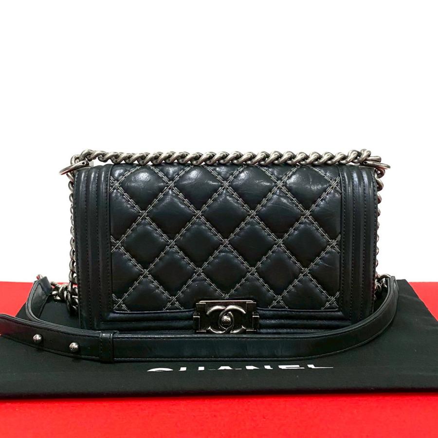 CHANEL 極 美品 希少品 シール有り 23番台 シャネル ボーイシャネル 