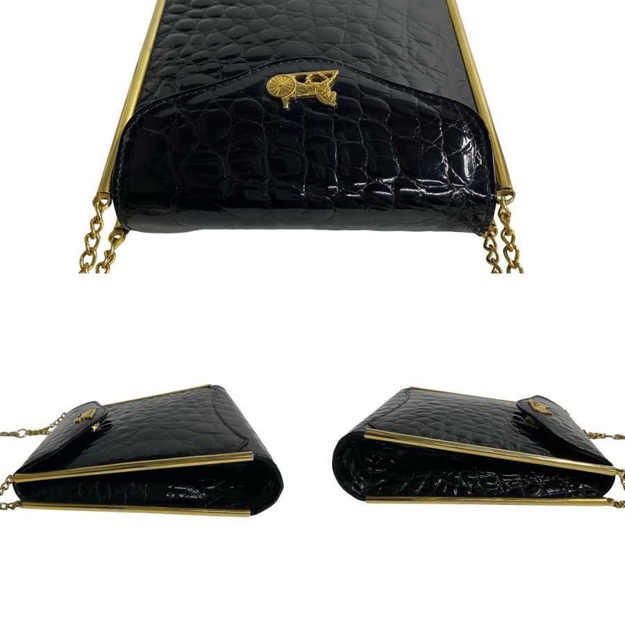 CELINE（セリーヌ） 極 美品 ヴィンテージ 馬車金具 エンボス レザー