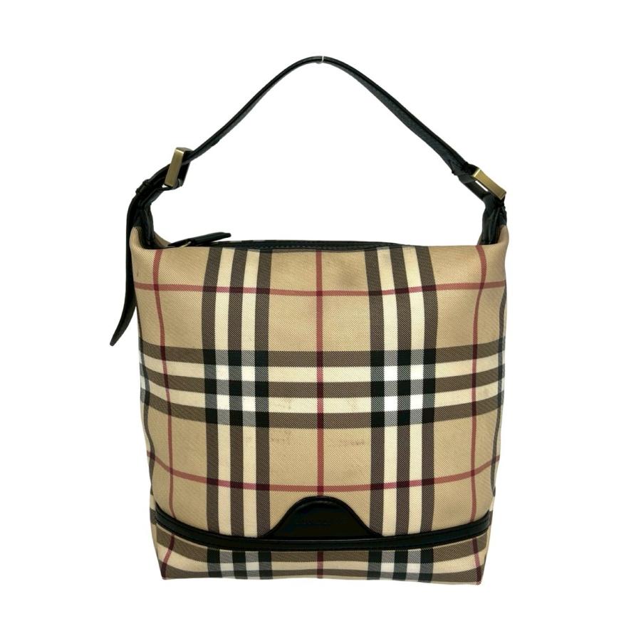 BURBERRY バッグ ヴィンテージチェック ノバチェック BURBERRY（バーバリー） 極 美品 希少品 ノバチェック ロゴ 金具