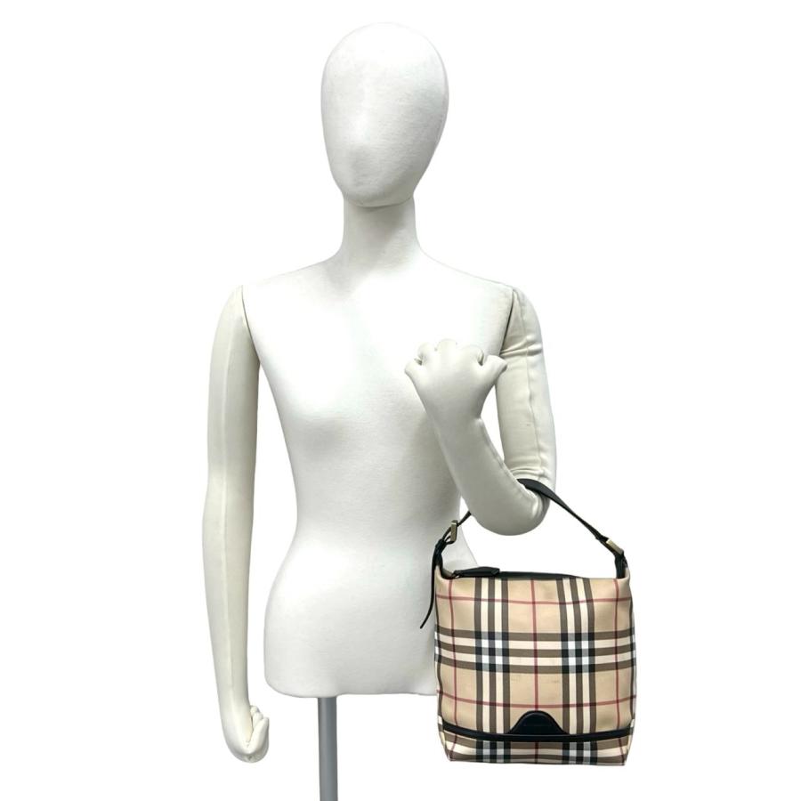 値下げ　【希少】 BURBERRY バーバリー ノバチェック ハンドバッグ BURBERRY（バーバリー） 極 美品 希少品 ノバチェック ロゴ 金具