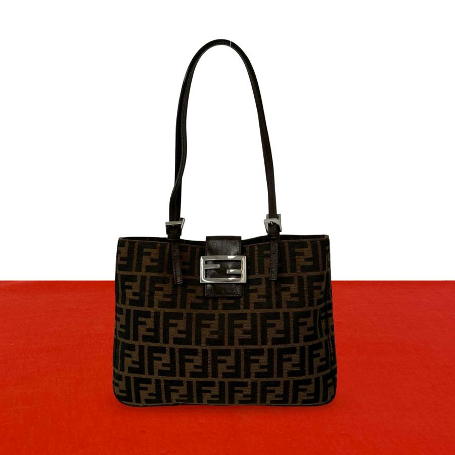 Fendi FFロゴキャンバスバッグ FENDI（フェンディ） 極 美品 ヴィンテージ ズッカ FF 柄 キャンバス